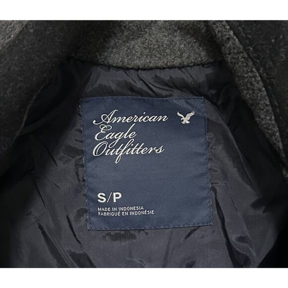 Y2K American Eagle Women’s Wool Blend Plaid Jacket Buckle & Zipper Details Sz S - Picture 4 of 7